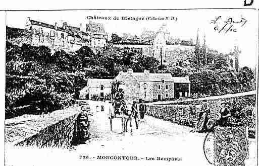 Ville de MONCONTOUR Carte postale ancienne